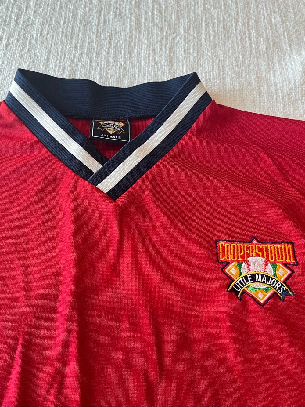 Cooperstown Dreams Park Little Majors #13 Red Adult Men's Medium Baseball Jersey